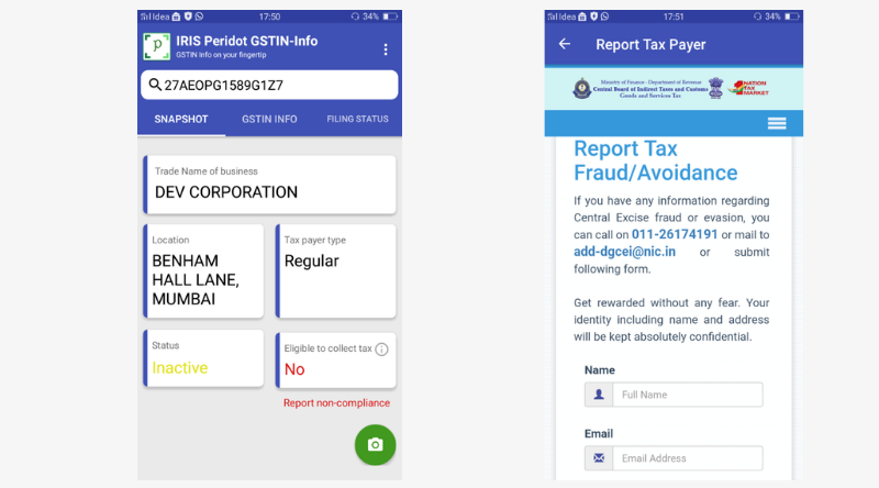 Peridot Non compliance reporting