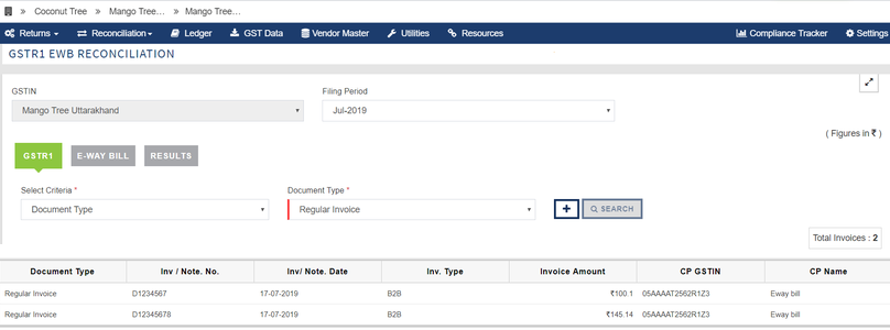 19Issue Irisgst times Sapphire - GSTR 1 and EWB Recon